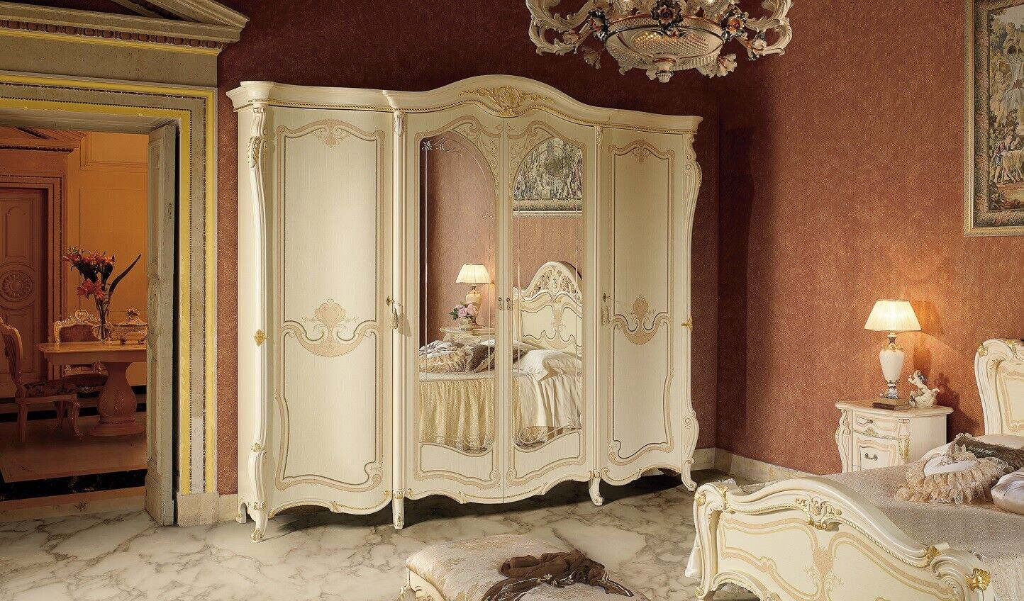 Schlafzimmer Möbel Italien - Jvmoebel.de | Luxus-Kleiderschrank inside Schlafzimmer Aus Italien