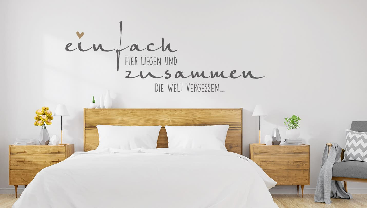 Wandtattoo Sprüche Zur Liebe | Liebessprüche | Wandtattoos.de intended for Wandtattoo Sprüche Schlafzimmer